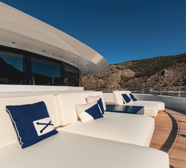 Sun Loungers On Bridge Deck