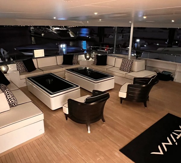 Outdoor Lounge At Night