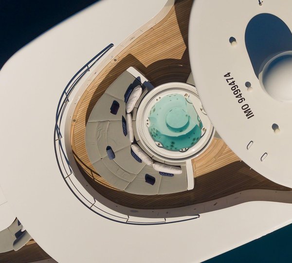 Aerial Of Jacuzzi On Sundeck