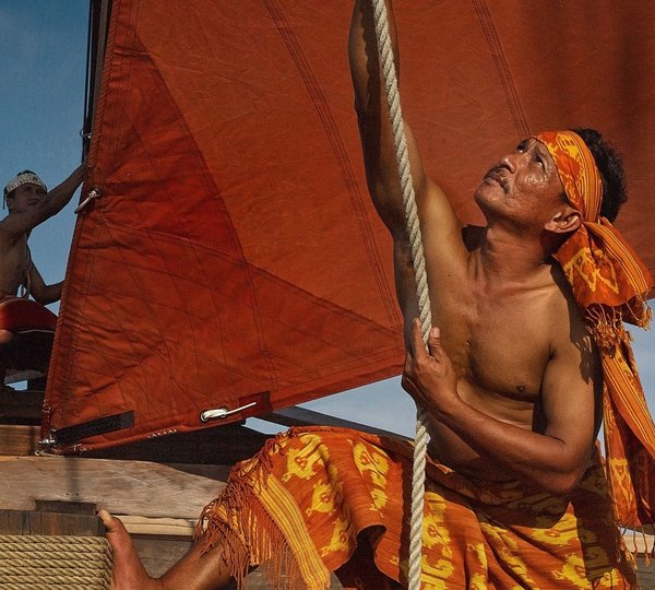 Crew At Work On Board SI DATU BUA