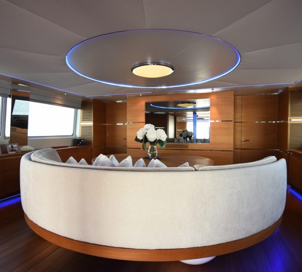 Dining Area With Curved Couch Seating