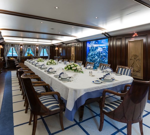 Dining Room With Aquarium