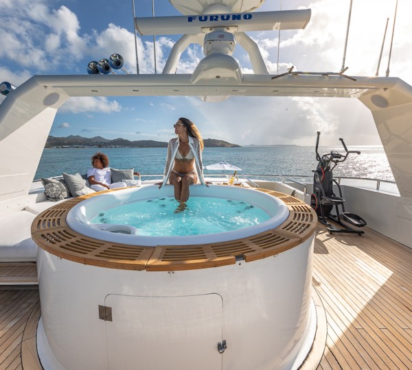 Enjoying The Sun And The Jacuzzi