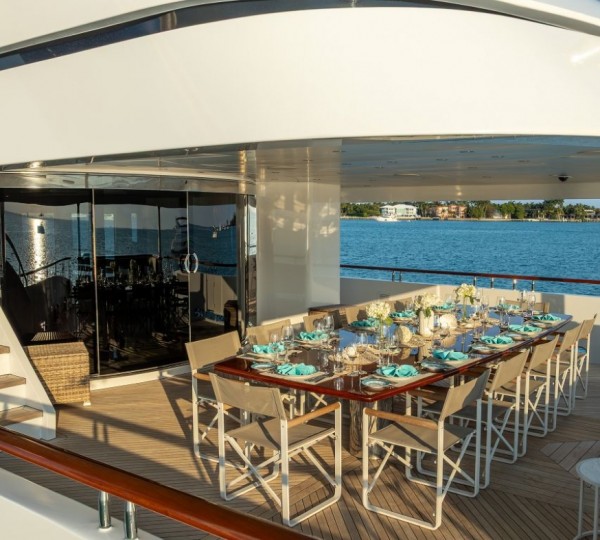 Exterior Dining Area With Sea Views