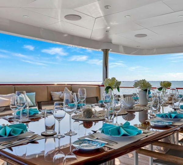 Exterior Dining Area With Sea Views