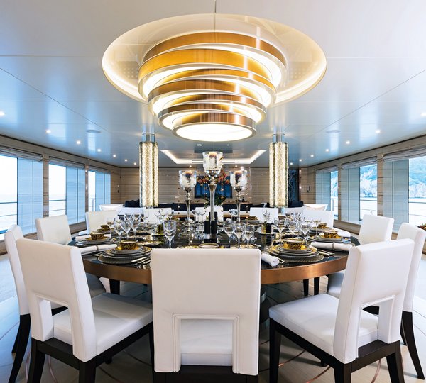 Formal Dining Area On The Main Deck Inside