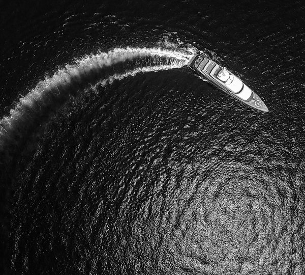 Illusion Plus - Aerial Shot - Pride Mega Yachts