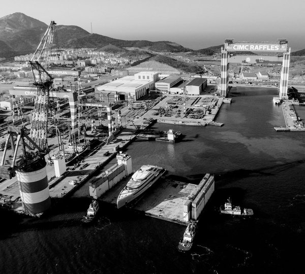 Illusion Plus At The Prime Mega Yacht Shipyard