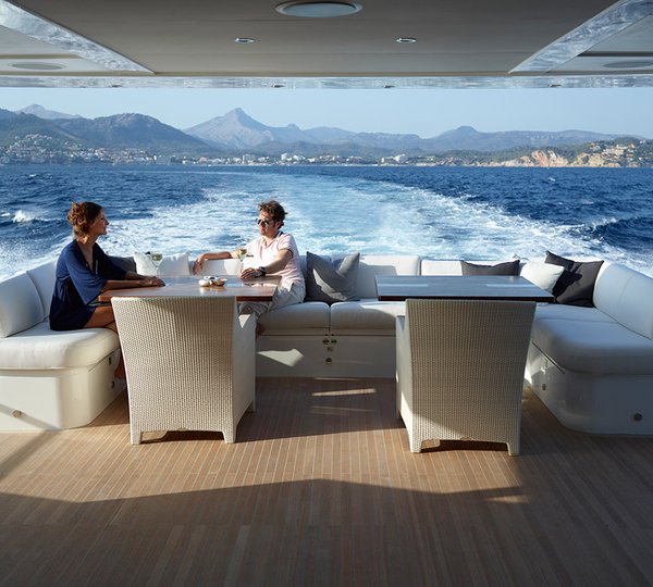 Motor Yacht IMPERIAL PRINCESS BEATRICE By Sunseeker - Aft Deck Socialising