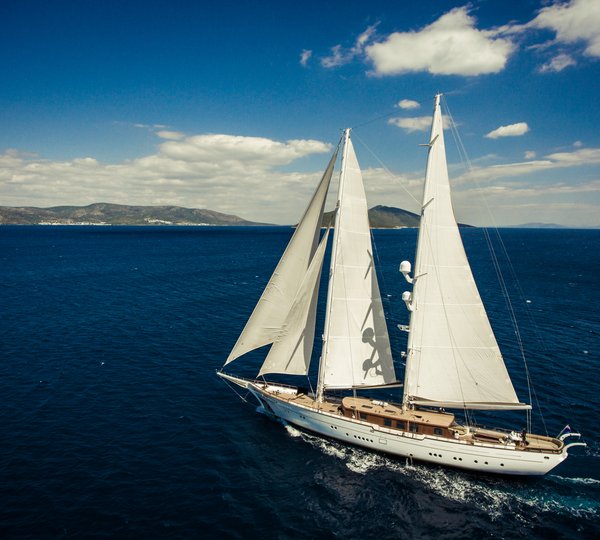 Port Side View Of Zanziba Sailing