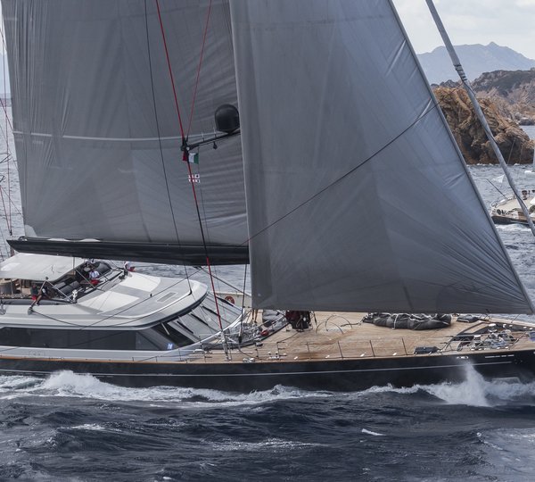 Sailing Superyachts At The Sailing Regatta Event