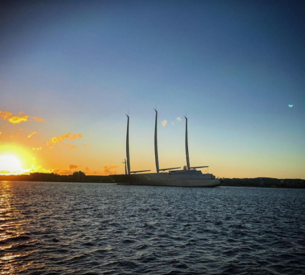 Sailing Yacht A Spotted In Kiel, Germany