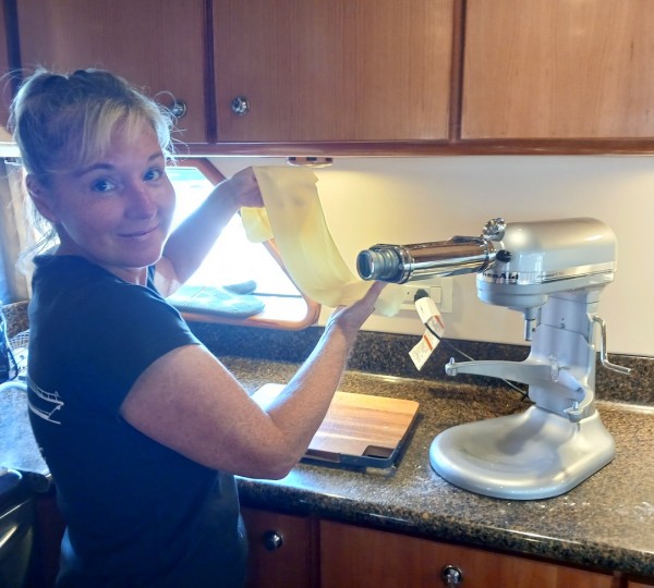 Simona Preparing Home Made Pasta