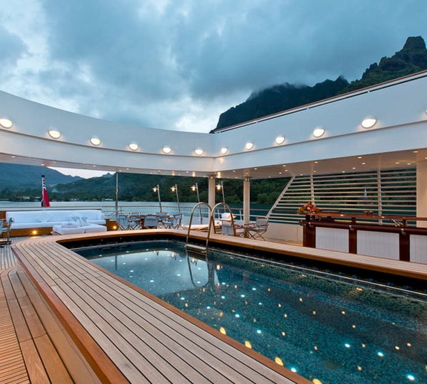 Swimming Pool At Night