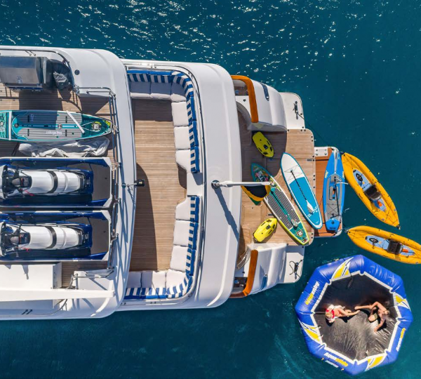 Aerial Of Aft Decks And Toys