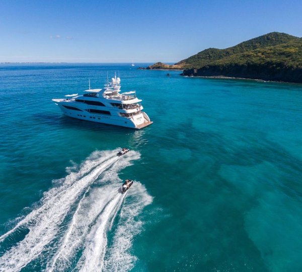 Aerial With Jetskis Running