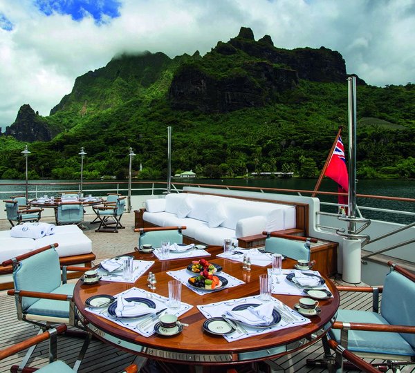 Aft Deck Al Fresco Dining Setting