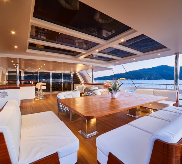 Aft Deck Seating And Dining Area