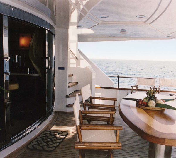 Aft Deck With Table And Chairs