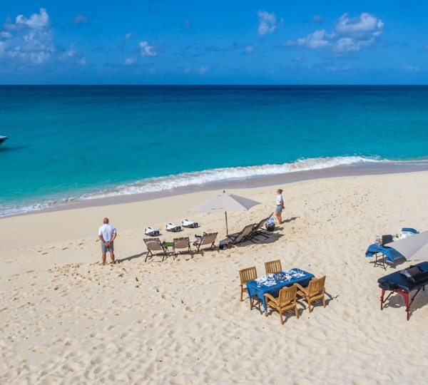 Beach Set Up For Guests