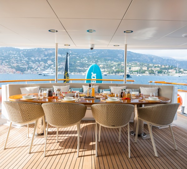 Breakfast Set Up On Main Deck