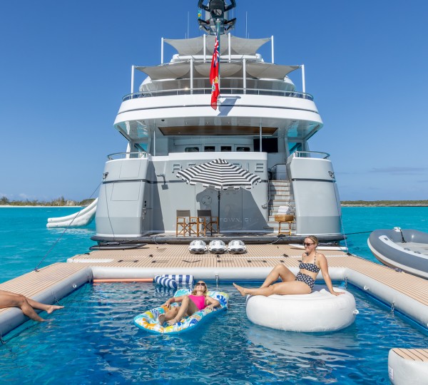 Inflatable Pool And Sunbathing Area