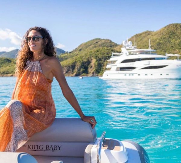 Lifestyle On Tender Looking At The Yacht