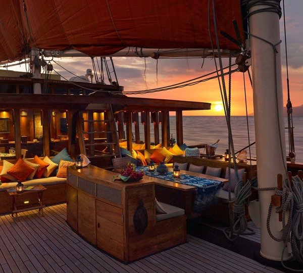 Relaxing Evening Out On The Deck