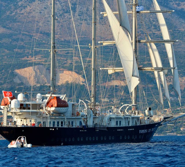 Sailiship Running On Waves