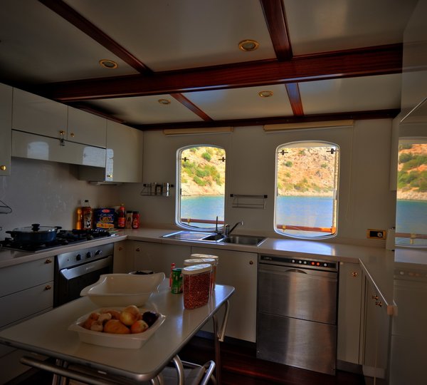 Ship's Galley Aboard Yacht EL BANDIDO
