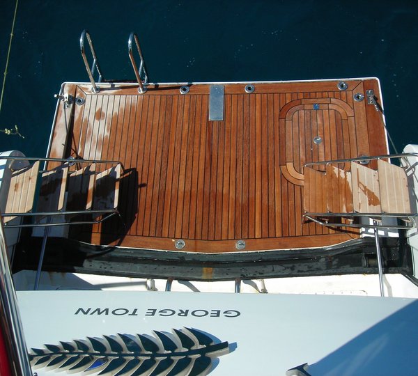 Swimming Landing Aboard Yacht PALM B