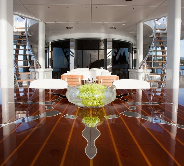 Aft Deck Eating/dining Furniture On Board Yacht SUNRISE