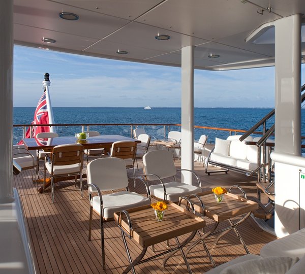 Aft Deck Sitting On Board Yacht SUNRISE
