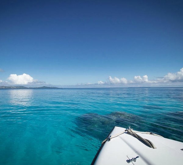 Aspect Taken From Ship's Bow On Board Yacht NOBLE HOUSE