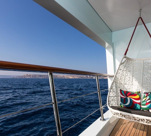 Owner Balcony / Terrace Aboard Yacht OCEAN PARADISE