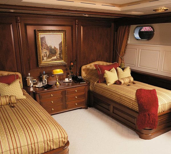 Twin Bed Cabin On Board Yacht PARAFFIN