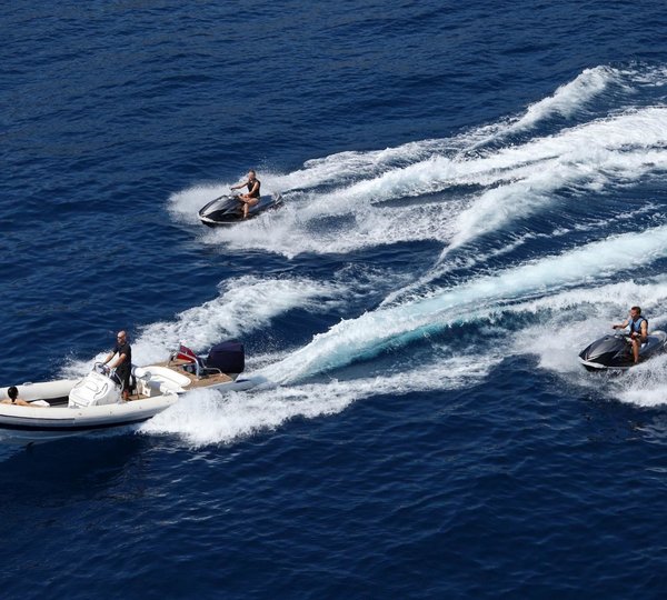 Ship's Tenders Aboard Yacht CAPRI