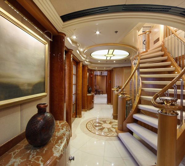 Stairway On Board Yacht CAPRI