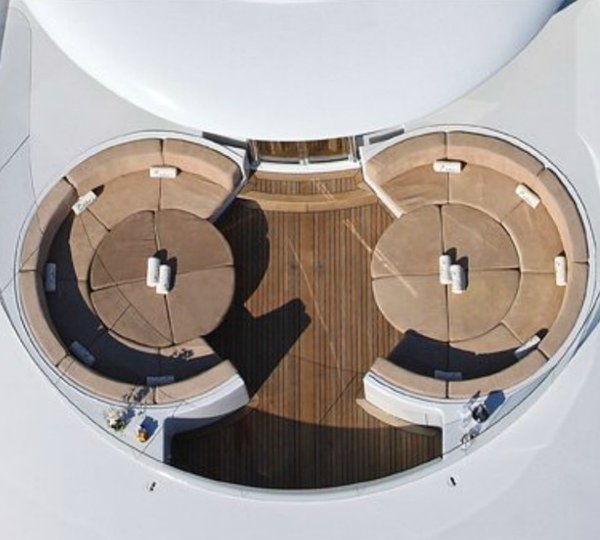 Circular Sitting: Yacht CAPRI's From Above Aspect Captured