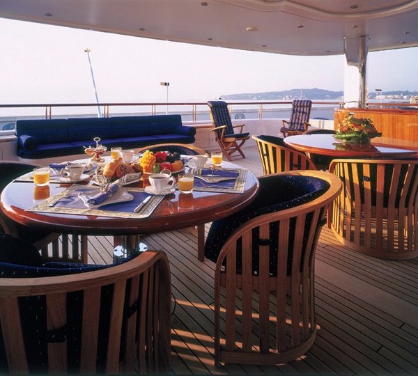 Sunset Dusk: Yacht CAPRI's Sitting Zone Captured