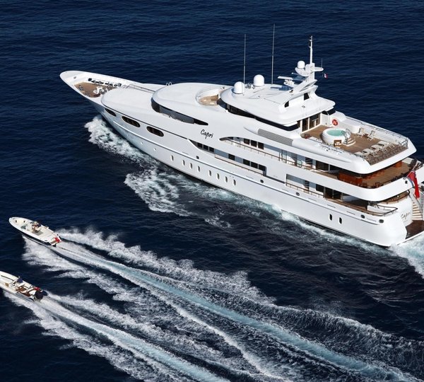 From Above Aspect Including Toys Aboard Yacht CAPRI