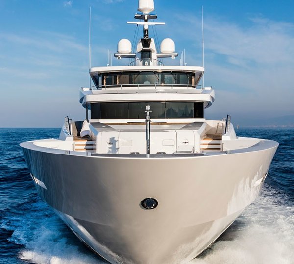 Ship's Bow Aboard Yacht SUERTE