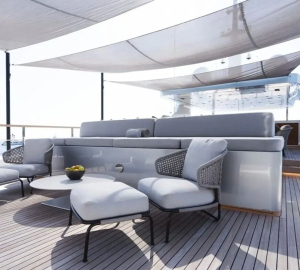 Sun deck lounge furnishings