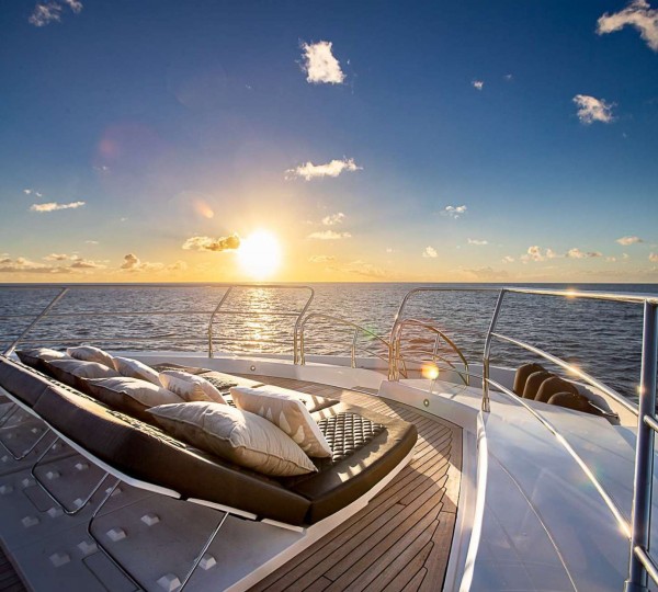Sun Loungers On Sky Deck
