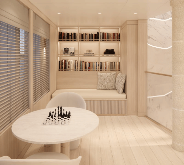 Interior Salon And Library