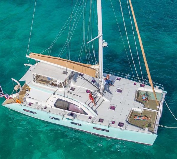 Leopard catamaran GOOD VIBRATIONS - Aerial shot