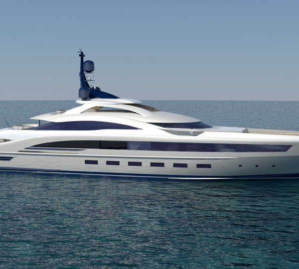 73m Displacement Yacht Profile Renderings 