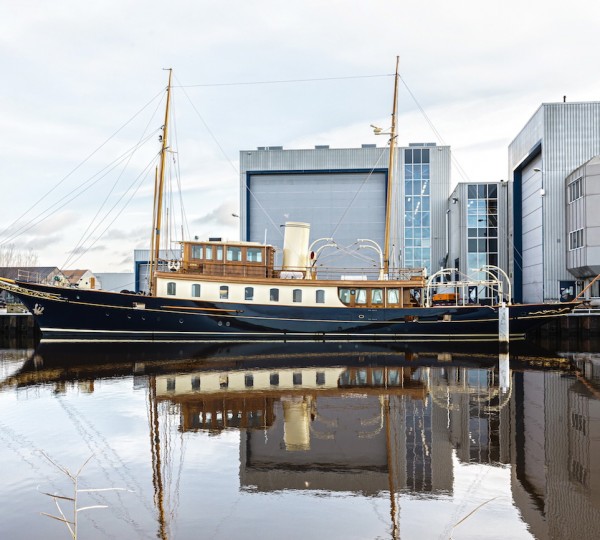 Classic Yacht ATLANTIDE Pre-Huisfit At Royal Huisman Vollenhove