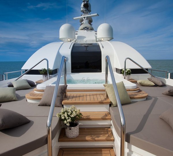 Spa Pool On The Sun Deck With Sun Pads Around