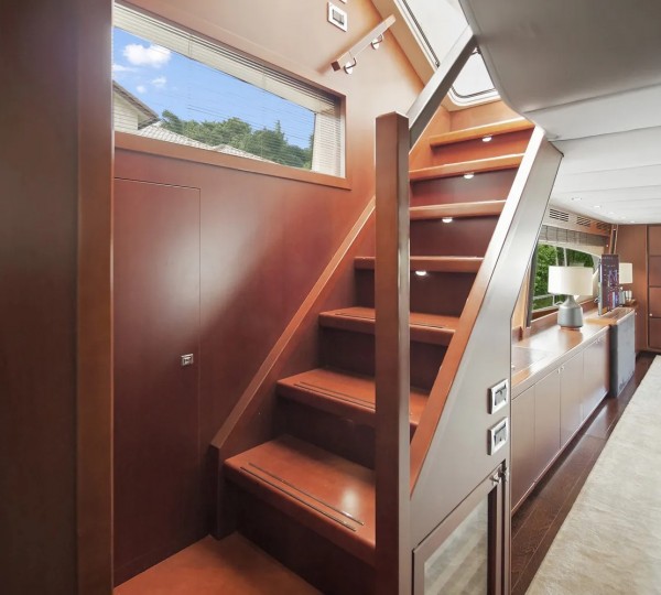 Stairwell To Flybridge